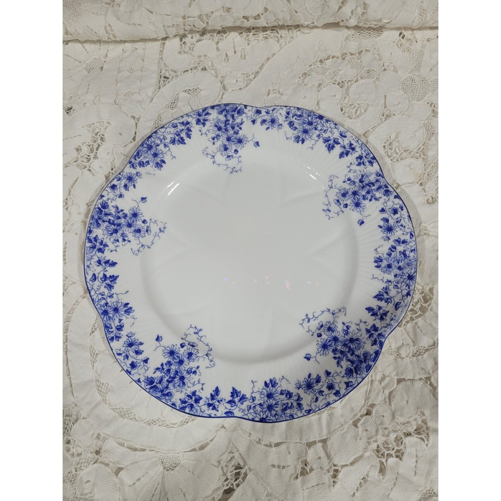 Shelley China England 8" Salad Plate Dainty Blue Pattern